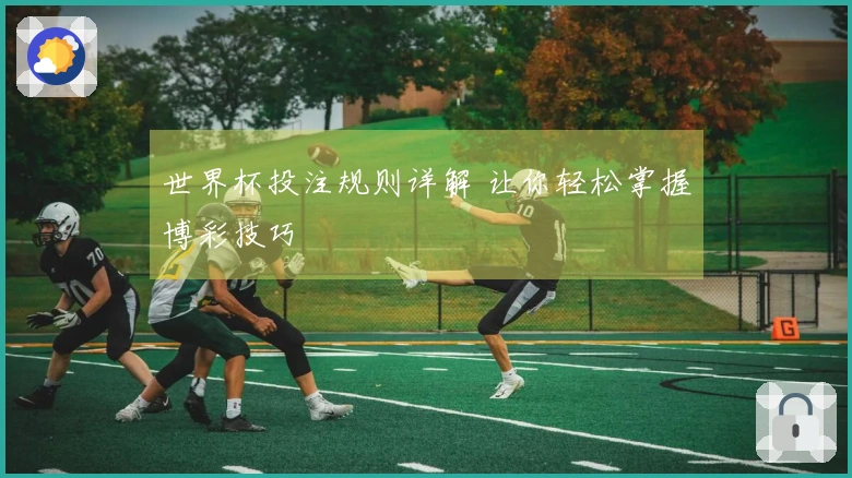 世界杯投注规则详解 让你轻松掌握博彩技巧